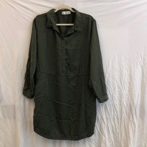 Hunter Green dress with pockets